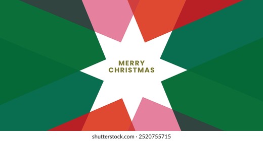 Colorful Christmas Star Pattern - Festive Holiday Background for Greeting Cards and Celebratory Banners