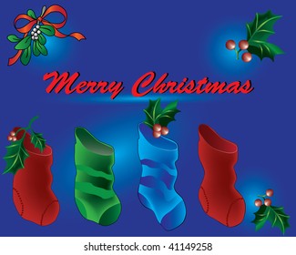 Colorful Christmas Stockings