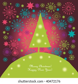colorful christmas tree