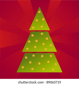 colorful christmas tree background