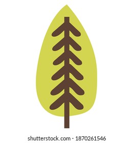 Colorful christmas tree icon.A Christmas tree is a decorated tree, usually an evergreen conifer, such as a spruce, pine, or fir, or an artificial tree of similar appearance.