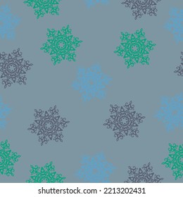 Colorful christmas trees seamless pattern background  Design illustration. A lot of fir-trees. Decorative wallpaper, good for printing. 
