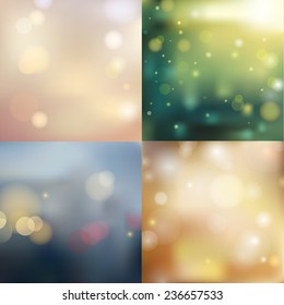 Colorful  Christmas vector background with lights effect