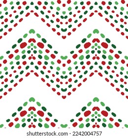 Colorful Christmas zig zag line