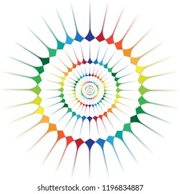 Colorful circle abstract background