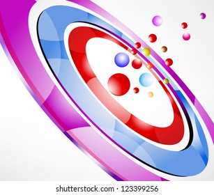 Colorful circle abstract background