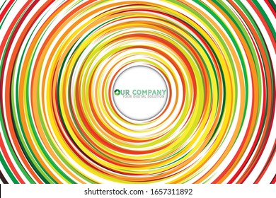 Colorful Circle Abstract Background Design