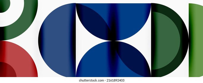 Colorful circle abstract background. Template for wallpaper, banner, presentation, background