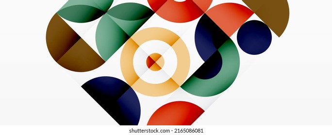 Fondo abstracto de círculo colorido. Plantilla para fondo de pantalla, banner, presentación, fondo