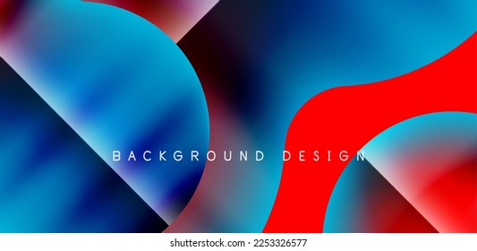 Colorful circle abstract background. Template for wallpaper, banner, presentation, background