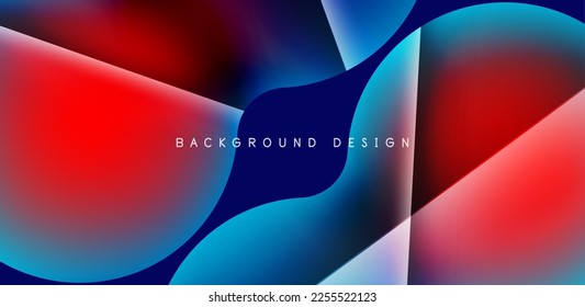 Fondo abstracto de círculo colorido. Plantilla para fondo de pantalla, banner, presentación, fondo