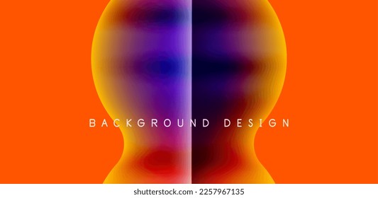 Colorful circle abstract background. Template for wallpaper, banner, presentation, background