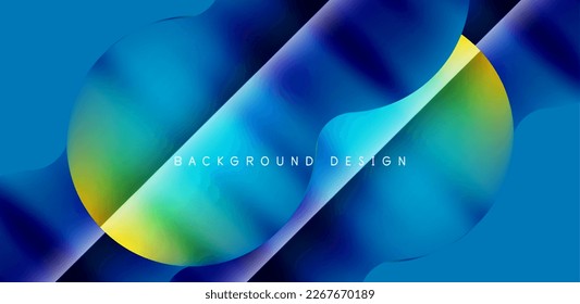 Colorful circle abstract background. Template for wallpaper, banner, presentation, background