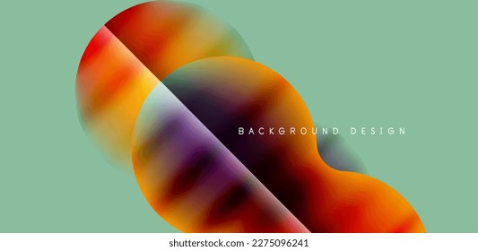 Fondo abstracto de círculo colorido. Plantilla para fondo de pantalla, banner, presentación, fondo