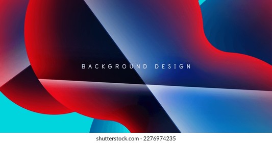Colorful circle abstract background. Template for wallpaper, banner, presentation, background