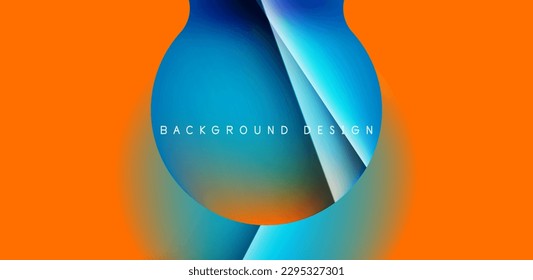 Fondo abstracto de círculo colorido. Plantilla para fondo de pantalla, banner, presentación, fondo