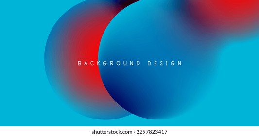 Colorful circle abstract background. Template for wallpaper, banner, presentation, background