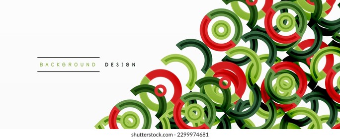Colorful circle abstract background. Template for wallpaper, banner, presentation, background