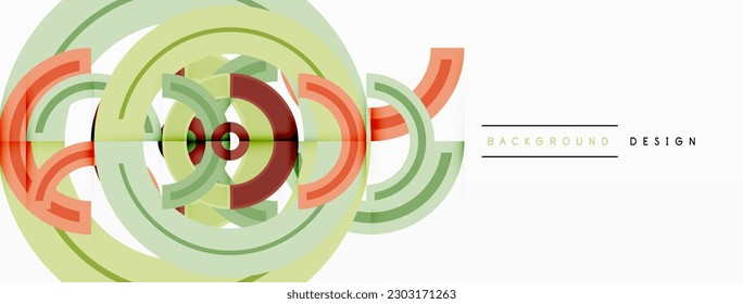 Fondo abstracto de círculo colorido. Plantilla para fondo de pantalla, banner, presentación, fondo