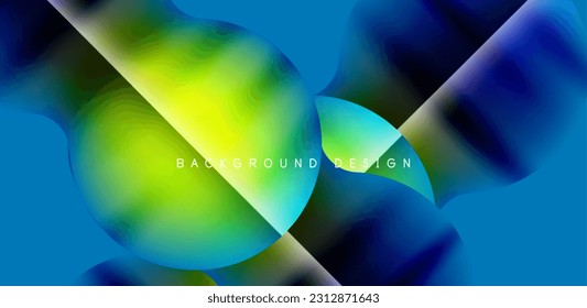 Colorful circle abstract background. Template for wallpaper, banner, presentation, background