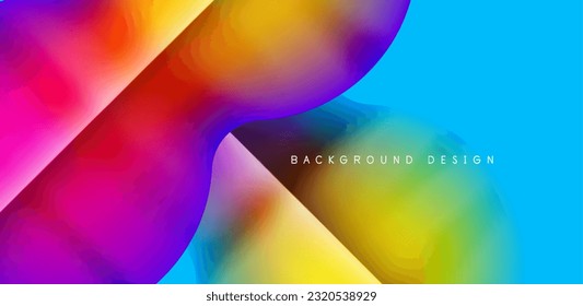 Colorful circle abstract background. Template for wallpaper, banner, presentation, background