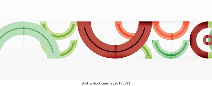 Colorful circle abstract background. Template for wallpaper, banner, presentation, background