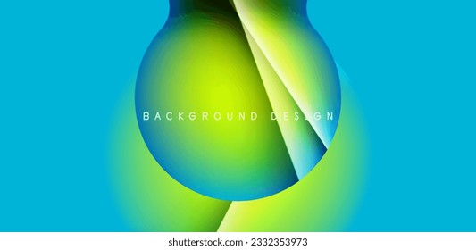 Colorful circle abstract background. Template for wallpaper, banner, presentation, background