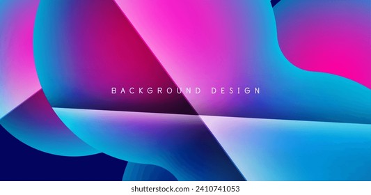 Colorful circle abstract background. Template for wallpaper, banner, presentation, background