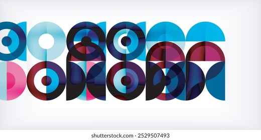 Fondo abstracto de círculo colorido. Plantilla para el Fondo de pantalla, Anuncio, presentación, fondo