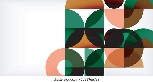 Colorful circle abstract background. Template for wallpaper, banner, presentation, background