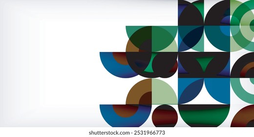 Fondo abstracto de círculo colorido. Plantilla para el Fondo de pantalla, Anuncio, presentación, fondo