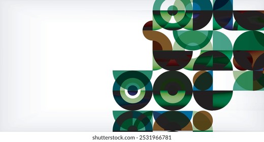 Colorful circle abstract background. Template for wallpaper, banner, presentation, background