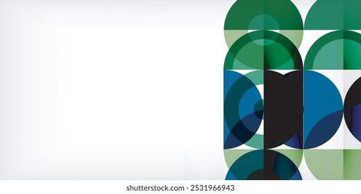 Colorful circle abstract background. Template for wallpaper, banner, presentation, background