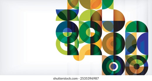 Fondo abstracto de círculo colorido. Plantilla para el Fondo de pantalla, Anuncio, presentación, fondo