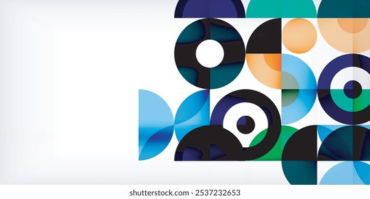 Fondo abstracto de círculo colorido. Plantilla para el Fondo de pantalla, Anuncio, presentación, fondo