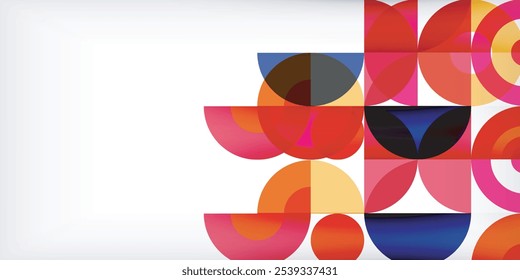 Fondo abstracto de círculo colorido. Plantilla para el Fondo de pantalla, Anuncio, presentación, fondo