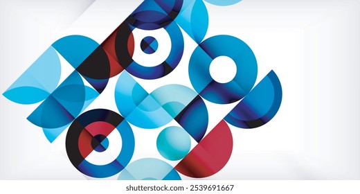 Fondo abstracto de círculo colorido. Plantilla para el Fondo de pantalla, Anuncio, presentación, fondo
