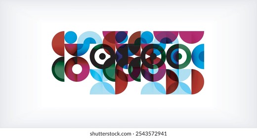Fondo abstracto de círculo colorido. Plantilla para el Fondo de pantalla, Anuncio, presentación, fondo