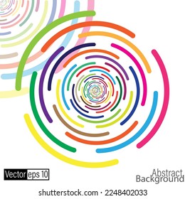 colorful circle abstract background, vector eps 10