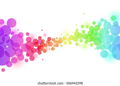 Colorful circle abstract background, vector art and illustration.