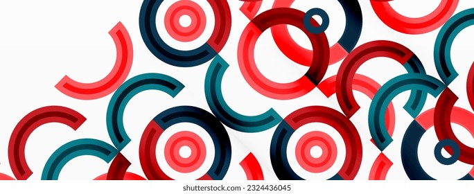Colorful circle abstract background with vibrant and eye-catching design that incorporates a variety of different shades and hues creating a swirling, dynamic effect