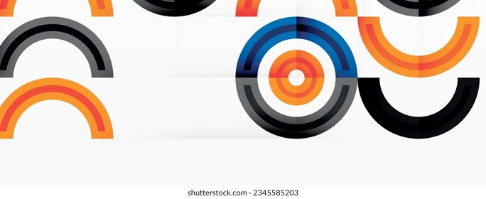Colorful circle abstract background with vibrant and eye-catching design that incorporates a variety of different shades and hues creating a swirling, dynamic effect