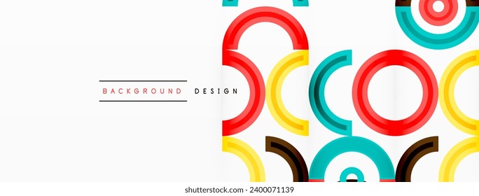 Colorful circle abstract background with vibrant and eye-catching design that incorporates a variety of different shades and hues creating a swirling, dynamic effect