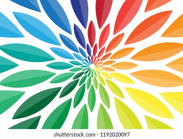 Colorful circle abstract design