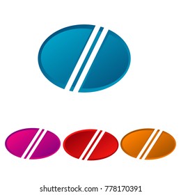 colorful circle abstract logo isolated background