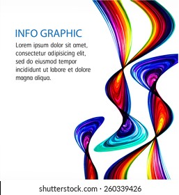 colorful Circle Abstract Technology background for computer graphic website internet and business. text box. label. Brochure. Roll. card. white background. banner. rainbow