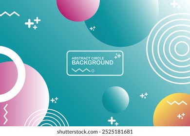 Colorful Circle Background Abstract Background