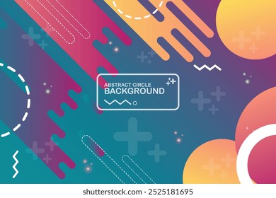 Colorful Circle Background Abstract Background