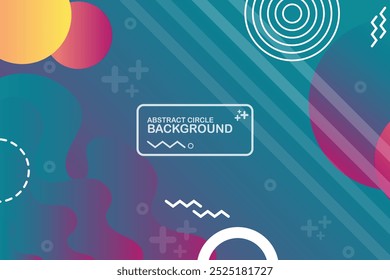 Colorful Circle Background Abstract Background