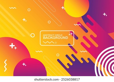 Colorful Circle Background Abstract Background
